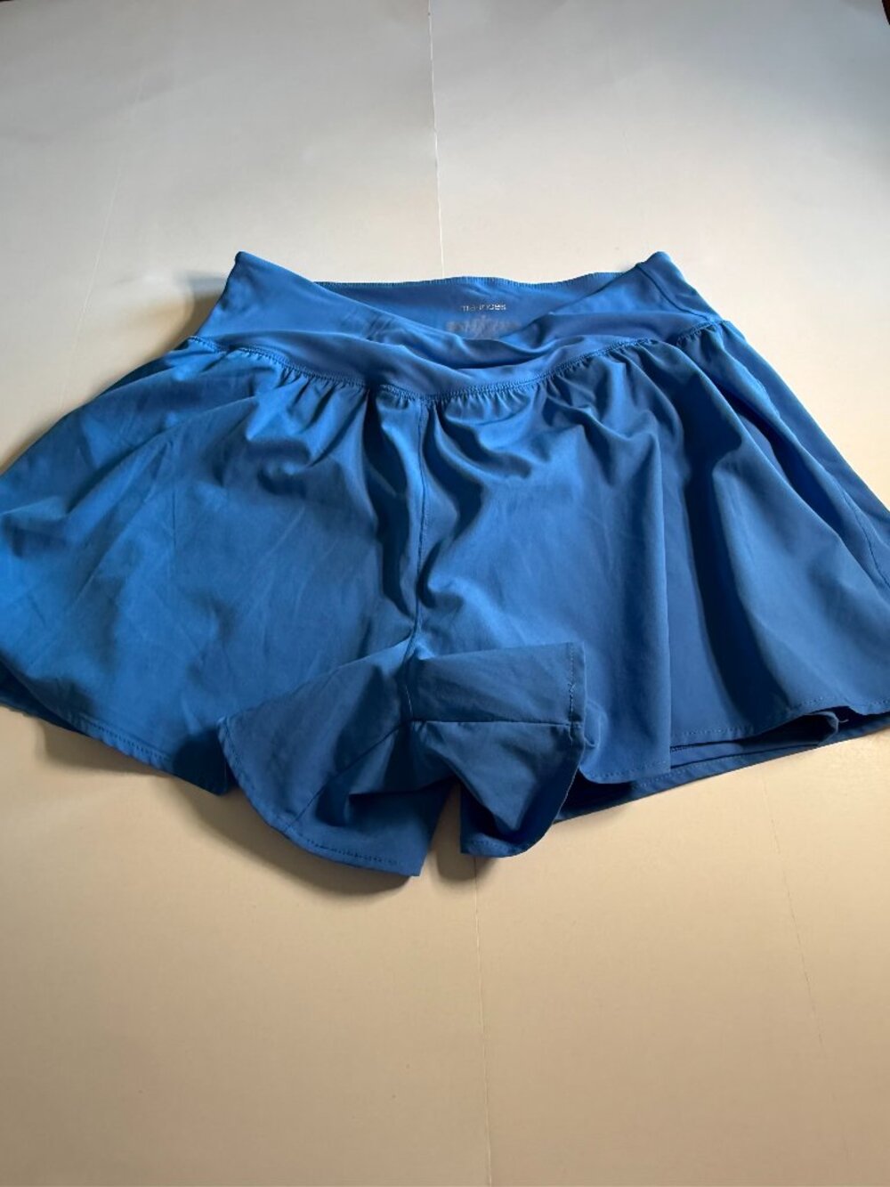 Maurices Blue Athletic Stretch 2 in 1 Shorts Womens size M